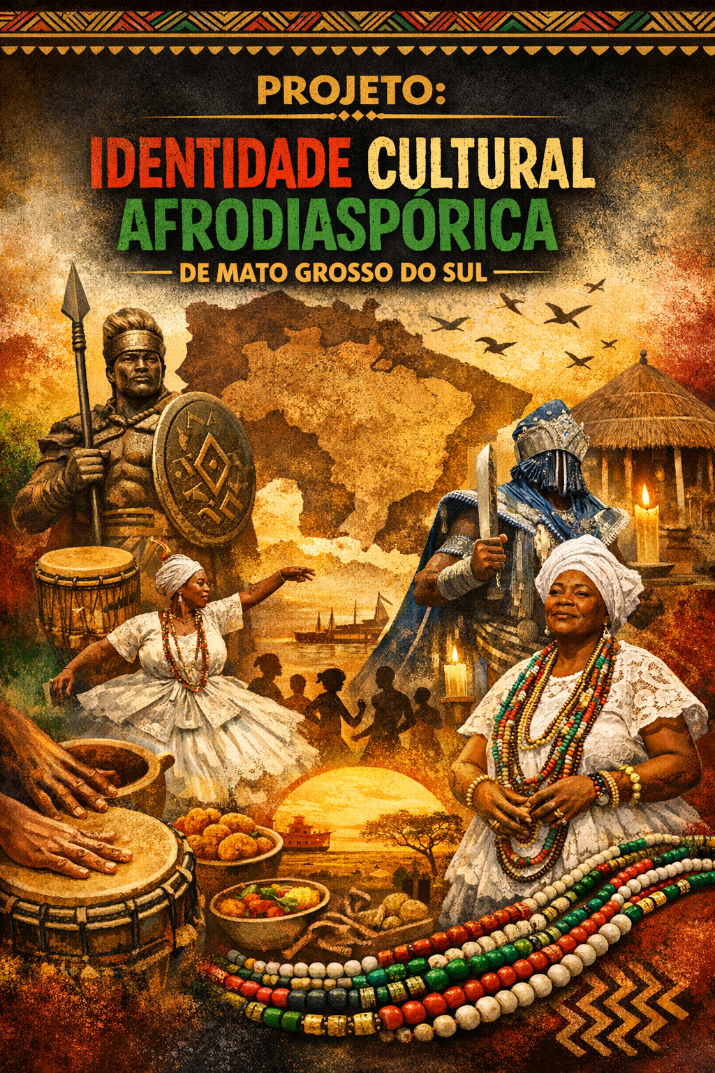 Curso denominado - Identidade cultural afrodiaspórica de Mato Grosso do Sul - abrirá inscrições com vagas limitadas em Campo Grande MS